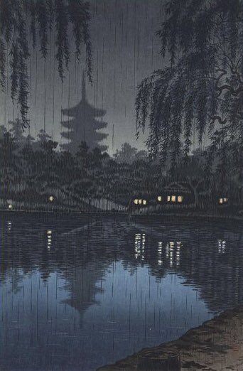 土屋光逸《奈良  猿沢の池》