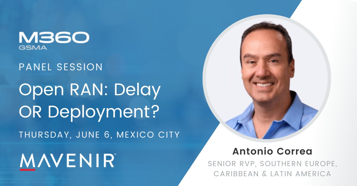 Explore the future of Open RAN in LATAM and the strategies being adopted by the industry to accelerate its deployment. Join Mavenir at the upcoming @GSMA @M360series conference in Mexico City alongside leaders from @RedHat, @VMware, @NTTDATA and @Ericsson. hubs.la/Q02yNxkc0