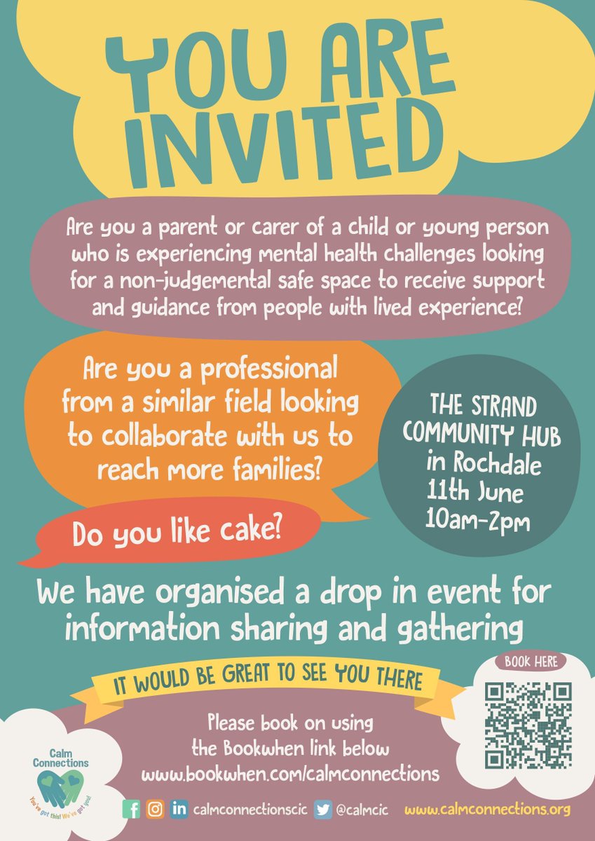 Don't forget to come and say hi to us at the coffee and catch up event at The Strand in Rochdale on the 11th June. If you're a parent looking for support, a mentor to be or a professional,  all are welcome and yes, there will be cake. Book on here...buff.ly/4dZGqxV