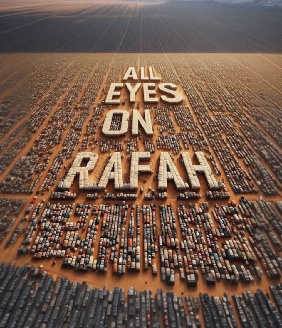 I stood with Palestine 🇵🇸.  I stand with Palestine 🇵🇸.  I will stand forever with Palestine 🇵🇸. 🙏
#AllEyesOnRafah