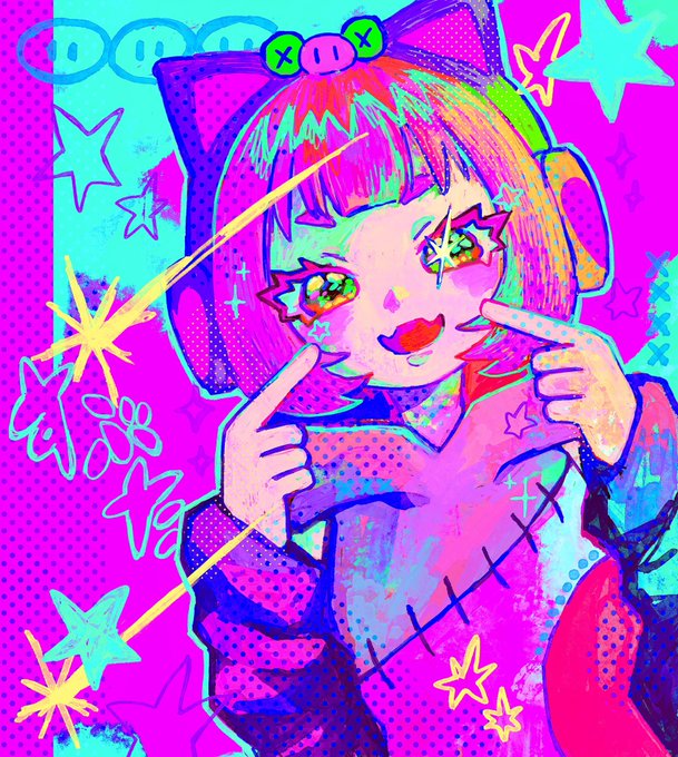 「blunt bangs blush」 illustration images(Latest)