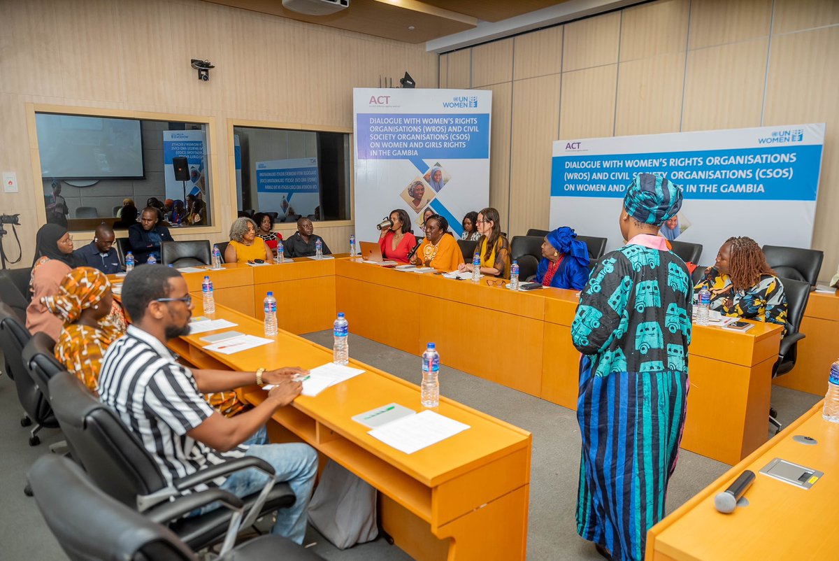 A voice 🗣️for every woman & girl in The Gambia🇬🇲 Today, @unwomenafrica convenes a dialogue with #Women rights champions driving positive change for women and girls in their communities. Discussions include mechanisms to make The #Gambia safer & ensure the #FGM ban is upheld.