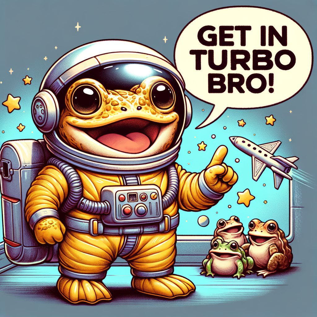 $TURBO made the most parabolic move ever seen in #Crypto history

History in the making folks, you better load the Toad, and be part of it

LFT! 🐸🚀💎

Send #TURBO to 69Billion Marketcap 

🚀🚀🚀

#ETH #BTC #AI #Meme #Memecoin #hiddengem #1000x
