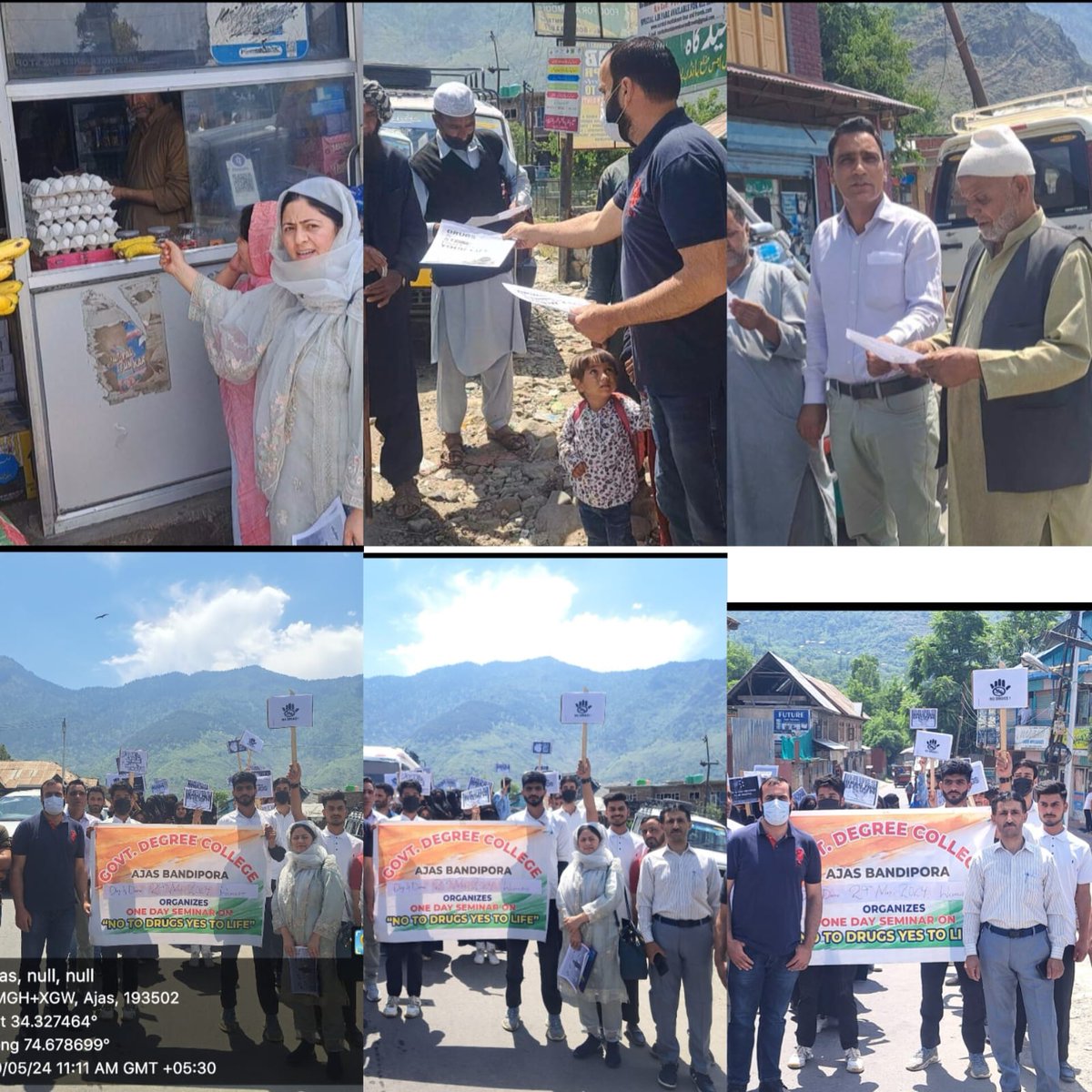 GDC Ajas, in collaboration with the AYUSH Dispensary Ajas, organized an impactful anti-drug rally in the vicinity of Ajas, Bandipora on May 29, 2024. @dcbandipora @ddnewsSrinagar @dicbandipora @bandiporapolice #AntiDrug #DrugFreeDash #NashaMukhtAbhiyaan