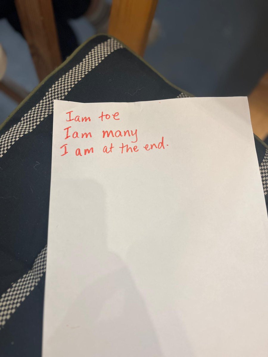 hedgehog haiku and more at yesterday's children's poetry workshop led by <a href="/DavidDevanny/">David Devanny</a> + <a href="/fenth_/">Andrew Fentham</a> for <a href="/fishfactoryarts/">The Fish Factory</a> SCHOOL OF FISH series

there are more free workshops each weekday morning this half-term at Fish bookable here:
eventbrite.co.uk/o/fish-factory…