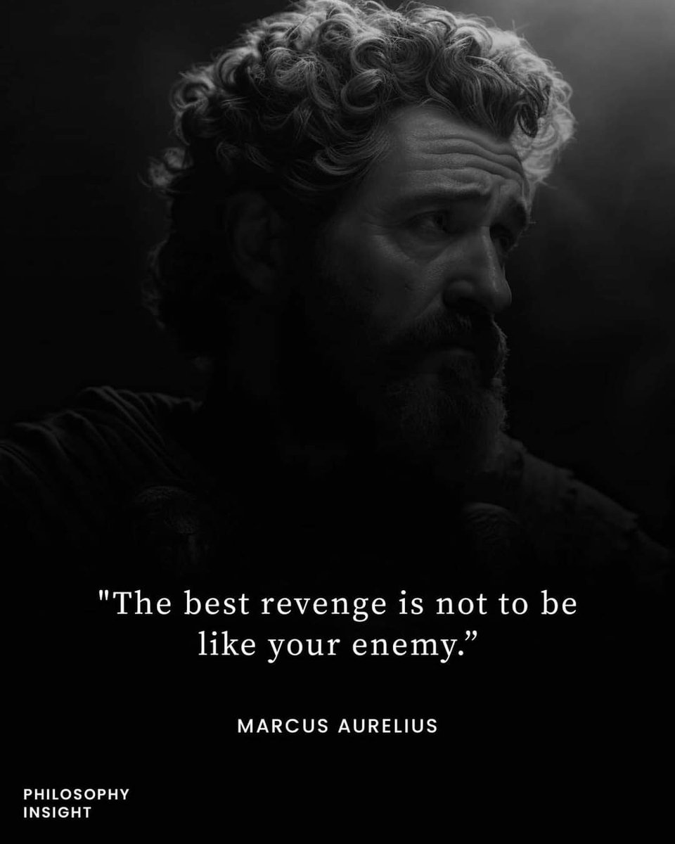 'En iyi intikam düşmanınız gibi olmamaktır.' Marcus Aurelius. Çok sevdim bunu. Galatasaraylılar olarak bunu bir düşünelim derim. Ama onlar da böyle yaptı, ilk önce onlar şöyle yaptı demeden. #Galatasaray