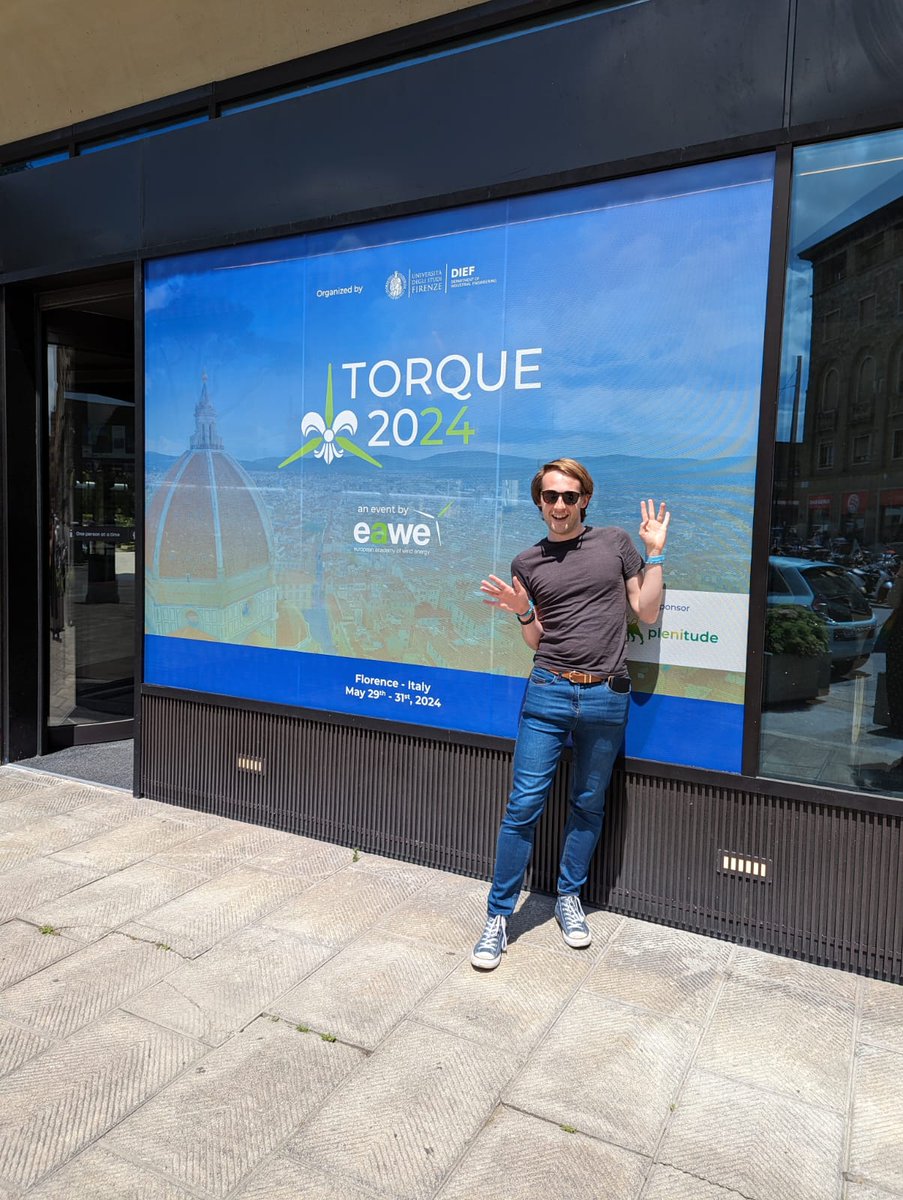 Eamz4Dayz's tweet photo. I'm at #TORQUE2024, Florence today presenting my work on Redefining Digital Twins in Wind Energy.

Looking forward to some interesting talks over the next few days! https://t.co/7Y48fx2MjF