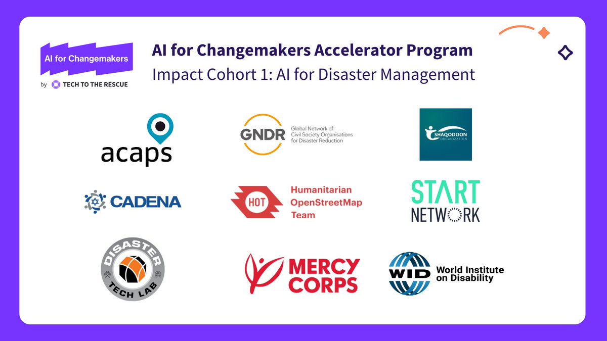 Thrilled to announce that we will be joining @TechToTheRescue's AI for Changemakers accelerator program, organised with support from @awscloud & @Google. Excited to learn and innovate with pro-bono support from tech companies. Let's do this! Join us: bit.ly/3UdDupA