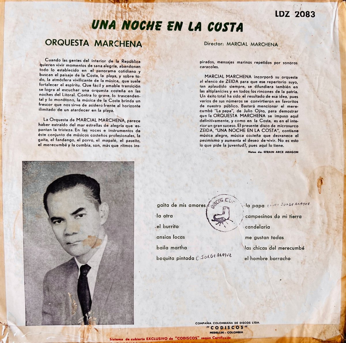 #JulioOjitoM, nacido en #Polonuevo, mi padre, fue uno de los más prolíficos autores y compositores del dpto del #Atlántico Sus obras son crónicas hechas canciones. Aquí #GaitaDeMisAmores con su autoría, arreglos y dirección para Orquesta Marchena en 1961: youtu.be/-aLrewXDCyY?si…