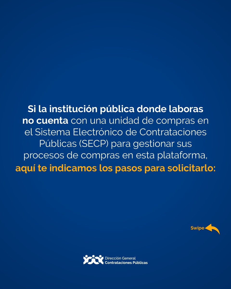 ComprasRD's tweet photo. Aquí te enseñamos cómo solicitar la creación de tu unidad de compras en el Sistema Electrónico para gestionar los procesos de compras de tu institución.

🔍https://t.co/5dk7rvS9ws

✅Si tienes alguna inquietud, puedes escribirnos a: asistenciatecnica@dgcp.gob.do

#ComprasDO https://t.co/V2S6Z8N4nl