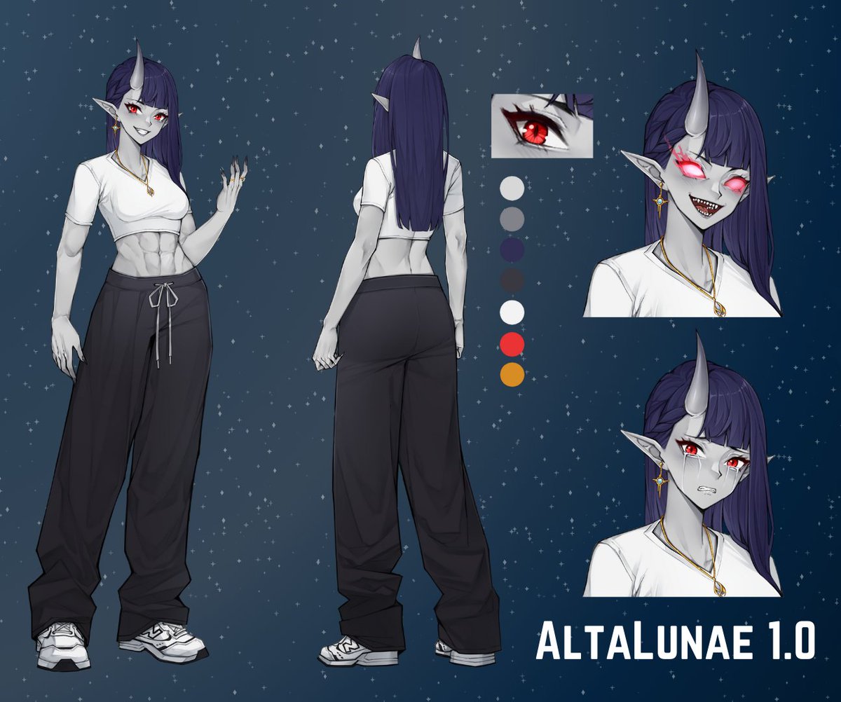 Rebrand Model Reveal~✨✨

heya its me,Alta, have been reborn into a dark demonic elf. searching for purpose~ nice to meet cha again!

Oshi -👹✨
Reference/design - @EOFproject77 
🎨 L2D Model - @iNDOSstudio 
⚙️ L2D Model - @AlifRizkyArt 

#VtuberEN #phvtuber #vtuberreveal