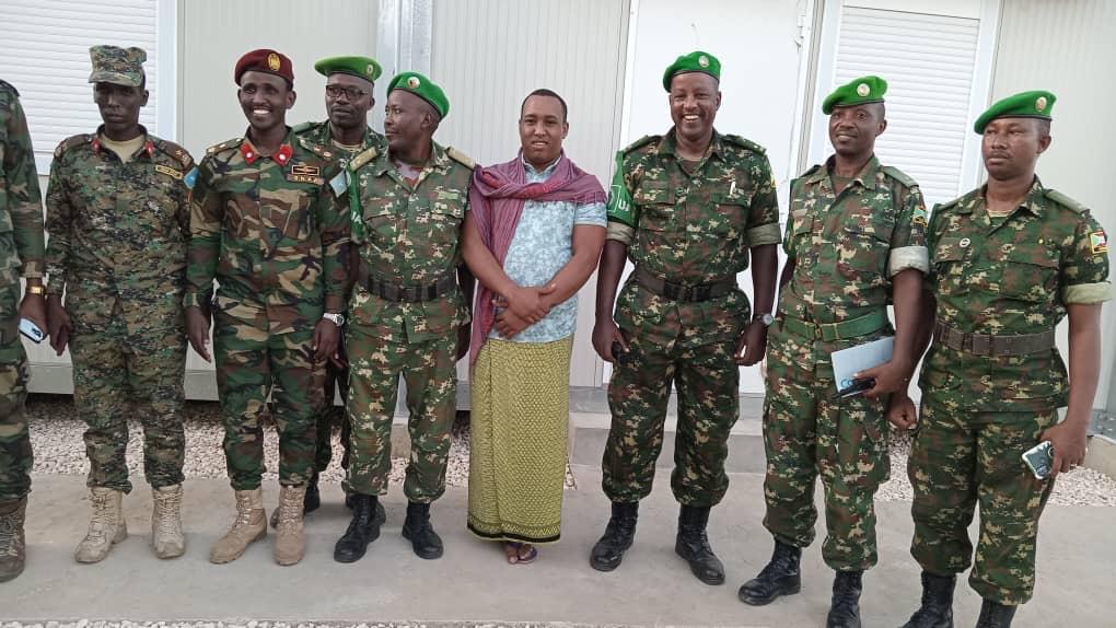 On Monday, #ATMIS #BNDF Balcad Forward Operating Base (FOB), Commander, Lt. Col. Bimenyimana Richard, hosted a delegation from the Federal Government of Somalia to assess regional security. They discussed enhancing coordination between ATMIS troops, Somali Security Forces, and