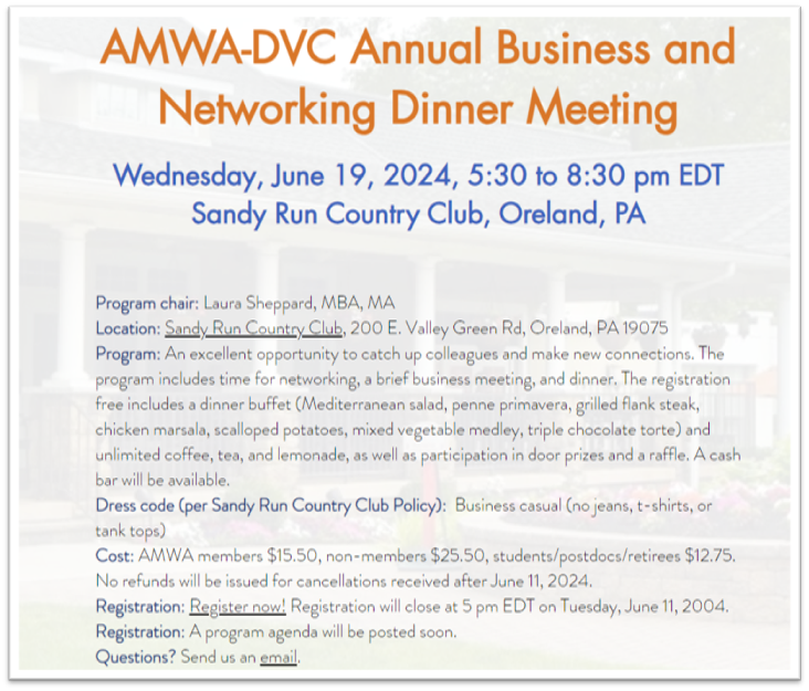AMWA-Delaware Valley Chapter tweet media