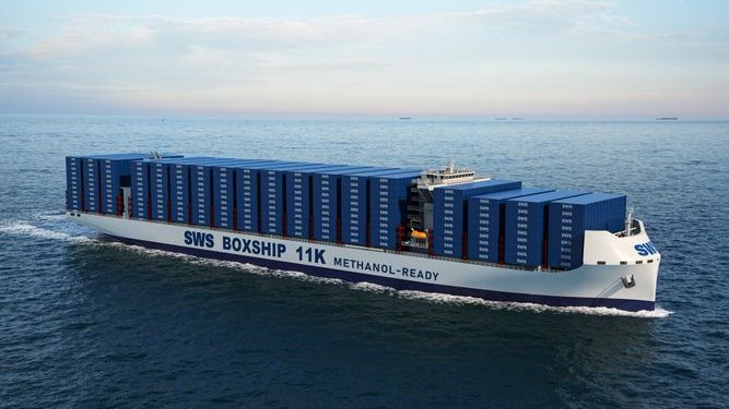 💪 X-Press Feeders is bolstering its methanol-powered fleet with four new methanol-ready 11,000 TEU container ships from China’s Shanghai Waigaoqiao Shipbuilding Co., Ltd. #methanol #WorldCargoNews #decarbonisation tinyurl.com/58np9xpk @CSSC_SWS