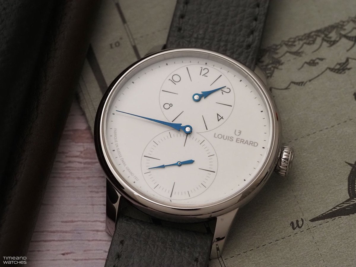time_watches's tweet photo. #LouisErard has released #LeRégulateur Grand Feu Enamel, its first regulator model adorned with a traditional #GrandFeu #enamel dial. Read our hands-on review with tons of pics of this beautiful timepiece at https://t.co/OBC1BxwPAJ https://t.co/zTvEfdBagQ