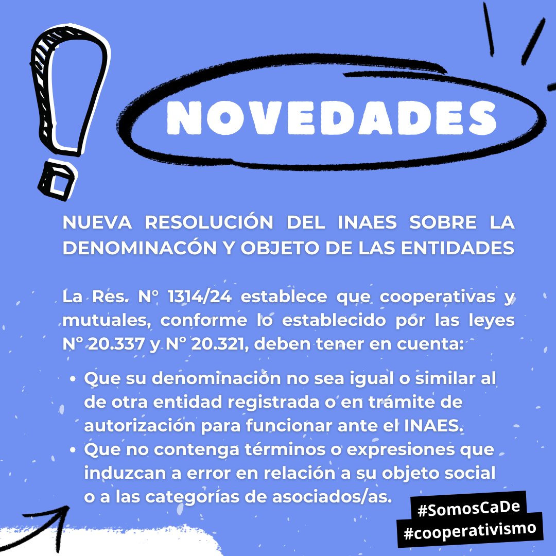 cooperativacade's tweet photo. 👉 Mirá le resolución completa en el Boletín Oficial https://t.co/ZJ0vB4P2mD

#SomosCaDe #cooperativismo https://t.co/1CS5Hneuw1
