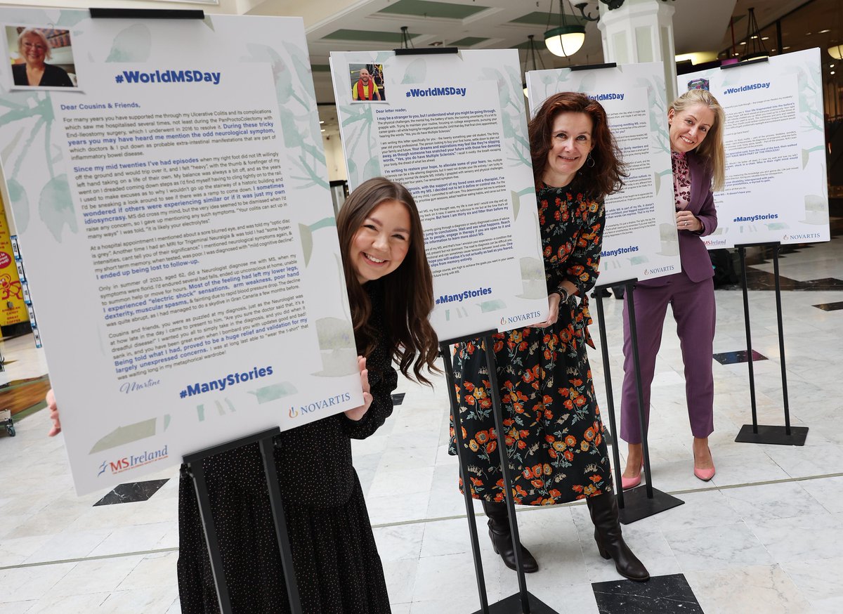 MS Ireland with Novartis launched their Letter writing campaign to mark World MS Day which highlights the Many Stories of diagnosis with six individuals from across the country pen heartfelt letters about their journey to diagnosis.