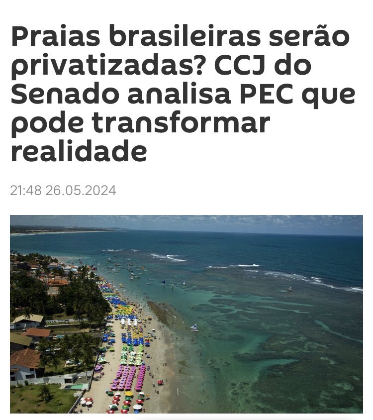 Qual o próximo passo, privatizar o ar que respiramos à BlackRock?

Já é um absurdo o entreguismo de estatais estratégicas e superavitárias, agora, a financeirização da natureza, sejam praias ou partes de Amazônia, não é o fim do patrimônio nacional, mas o fim da própria nação.