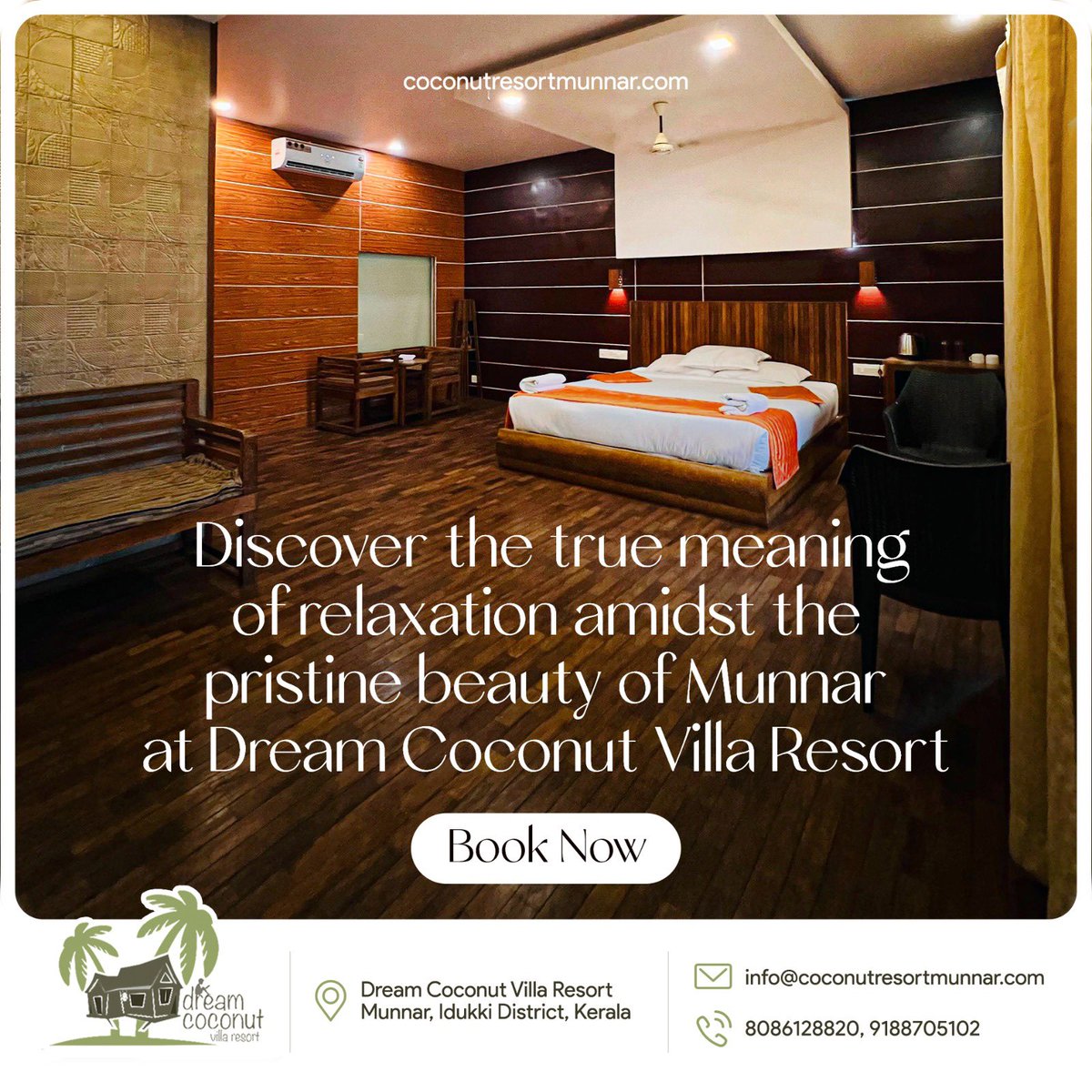 dream_coconut's tweet photo. Discover Munnar’s Enchantment at Dream Coconut Resort. Reserve Your Stay Today! #resort  #resortbookings  #villaresort  #munnarresorts  #munnartrip https://t.co/UnXWBPAoaX