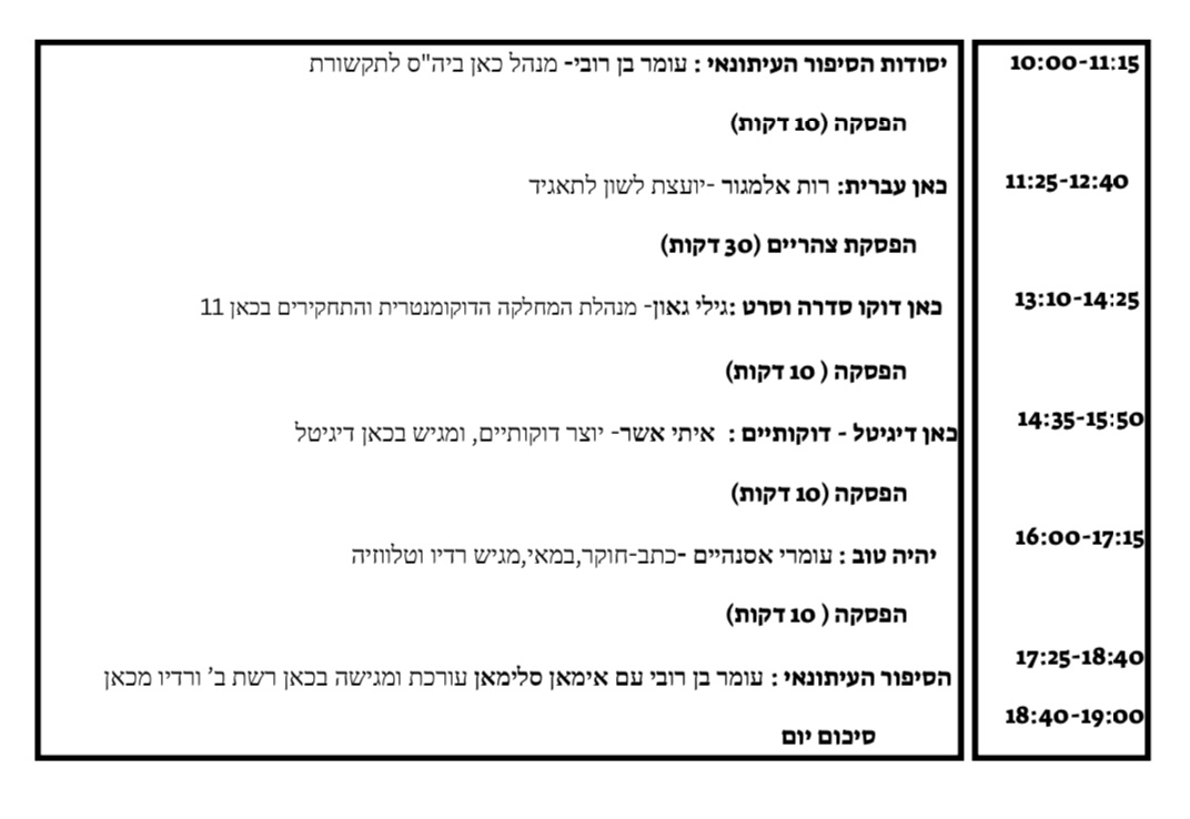 כאן סילבוס❕ככה נראה יום בבית הספר לתקשורת של תאגיד השידור