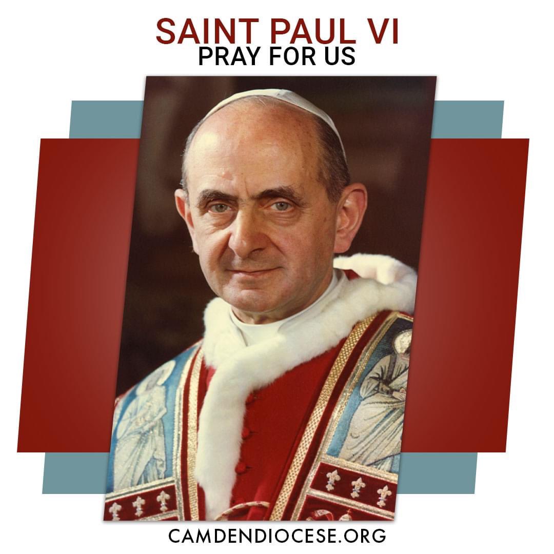 “If you want peace, work for justice.” - Pope Saint Paul VI
Today, the Catholic Church remembers 
#StPaulVI! #prayforus #feastday