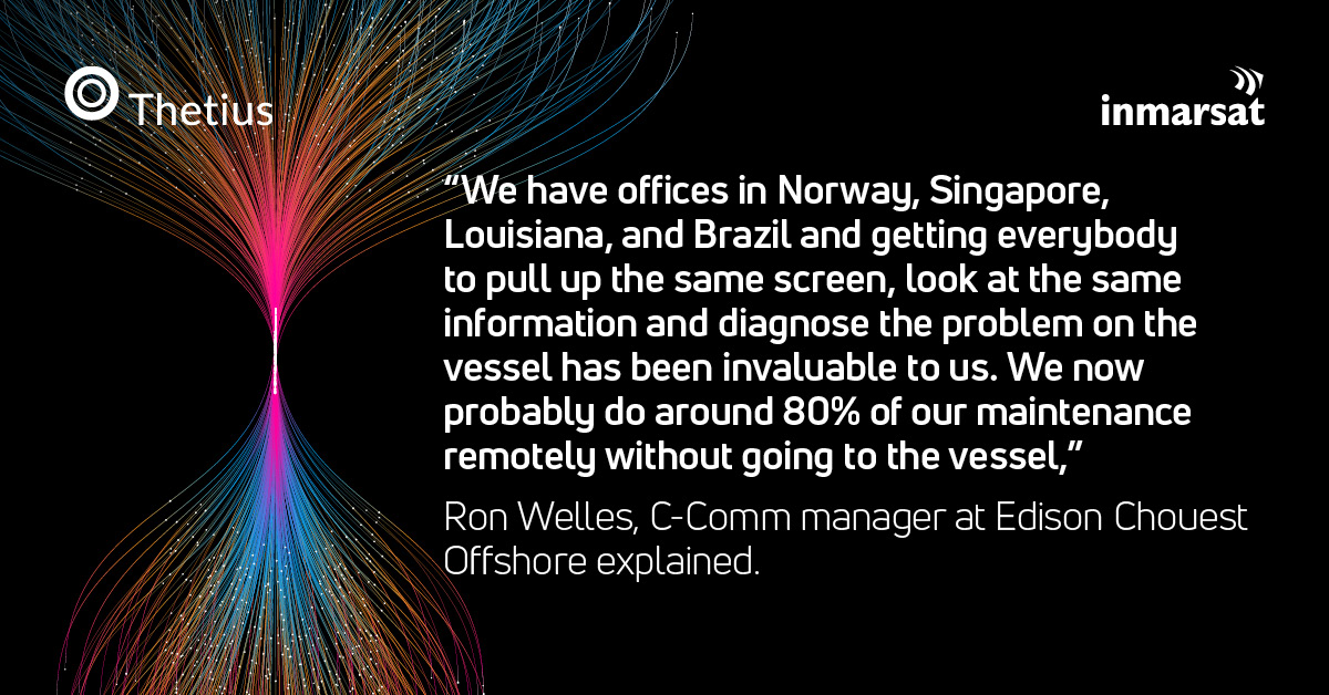 The role of reliable global connectivity continues to grow. Ron Wells from @edisonchouest highlights in our 'The Digital Wave' report how reliable connectivity is transforming ships into 'floating offices.' Download it here: bit.ly/4byPNmV #maritime