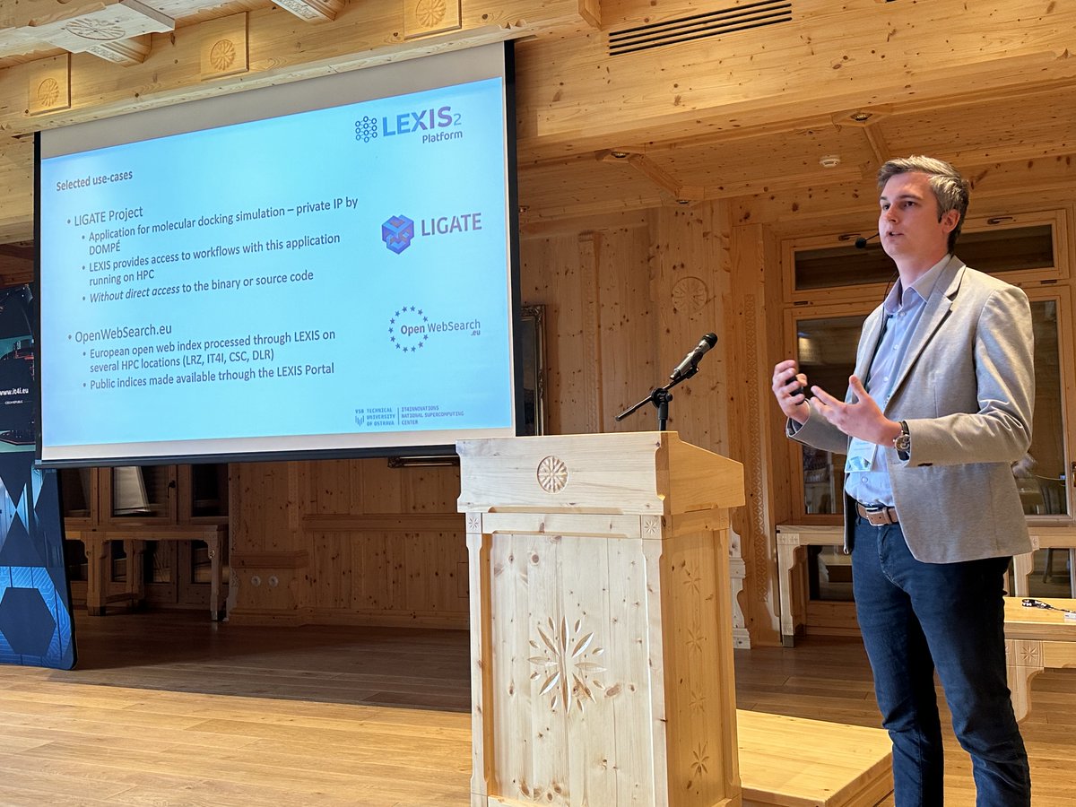 Last week @IT4Innovations  organised the 'High Performance Computing in Science & Engineering 2024' conference in the Beskydy mountains. Senior Researcher Martin Golasowski introduced OWS.EU in his talk on „Easy access to HPC workflows using the LEXIS Platform“.