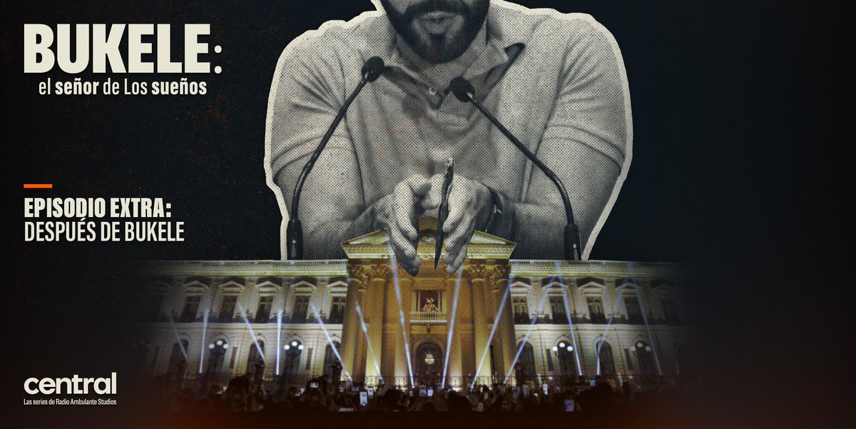 🟠 Nuevo episodio
En todo el continente, distintos políticos hoy buscan lo que Bukele ostenta en 🇸🇻: poder casi absoluto y popularidad. El 1 de junio, empieza su segundo mandato y nos preguntamos ¿qué significa el 'modelo Bukele', más allá de la mano dura?
bit.ly/EpisodioExtra