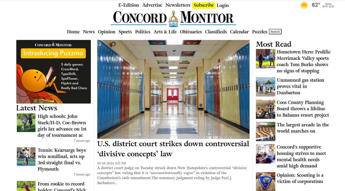 Pretty neat, my article is still on the homepage of @ConMonitorNews. Give it a read and lets keep Scouting in the right direction. 'Scouting is a victim of corporatism': concordmonitor.com/My-Turn-Scouti…