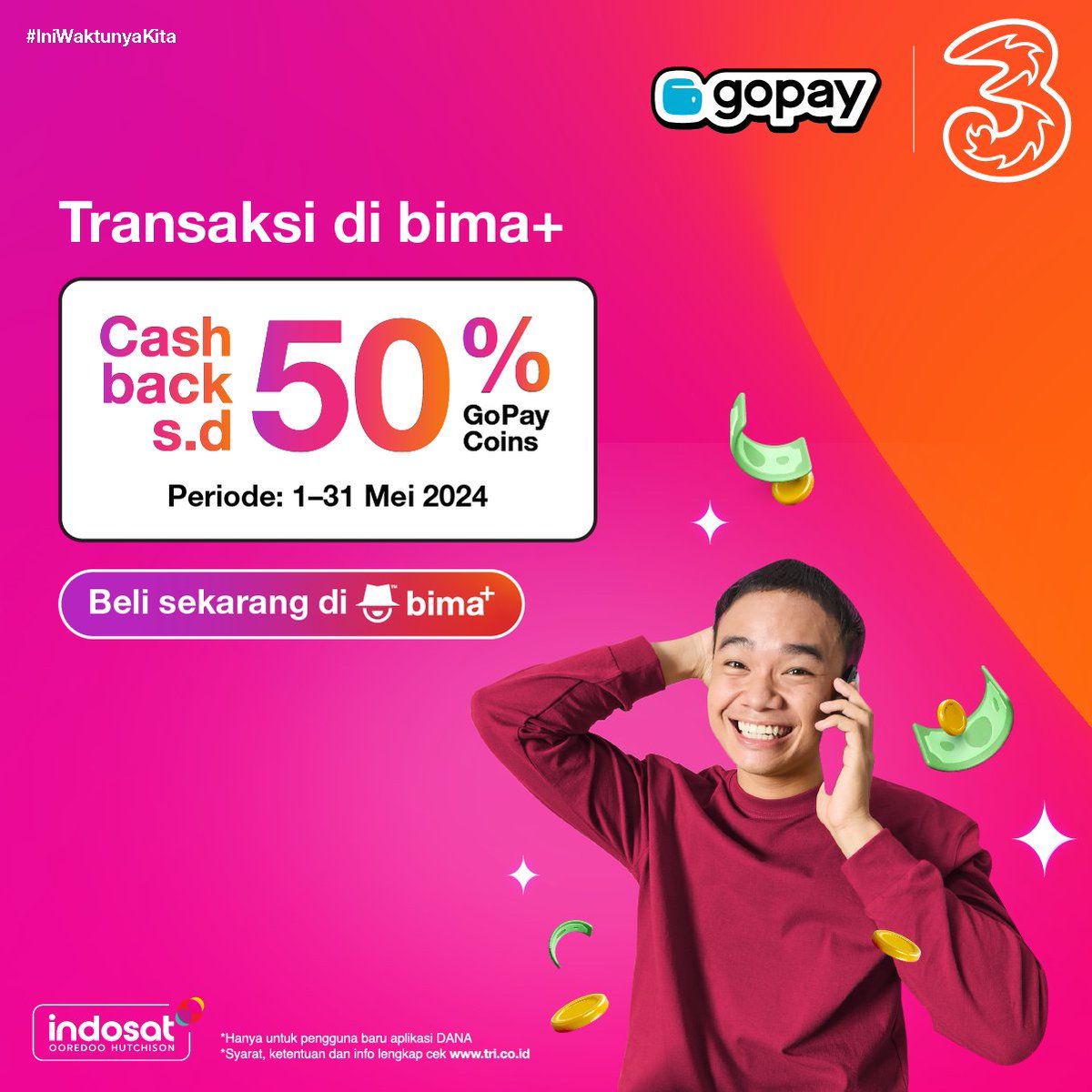 Cari yang banyak cashback-nya? Ini solusinya!

Dapetin cashback sampai dengan 50% GoPay coin dengan transaksi di aplikasi #bimaplus

Klik bima.mobi/GPYSOS untuk info lengkapnya!

#IniWaktunyaKita