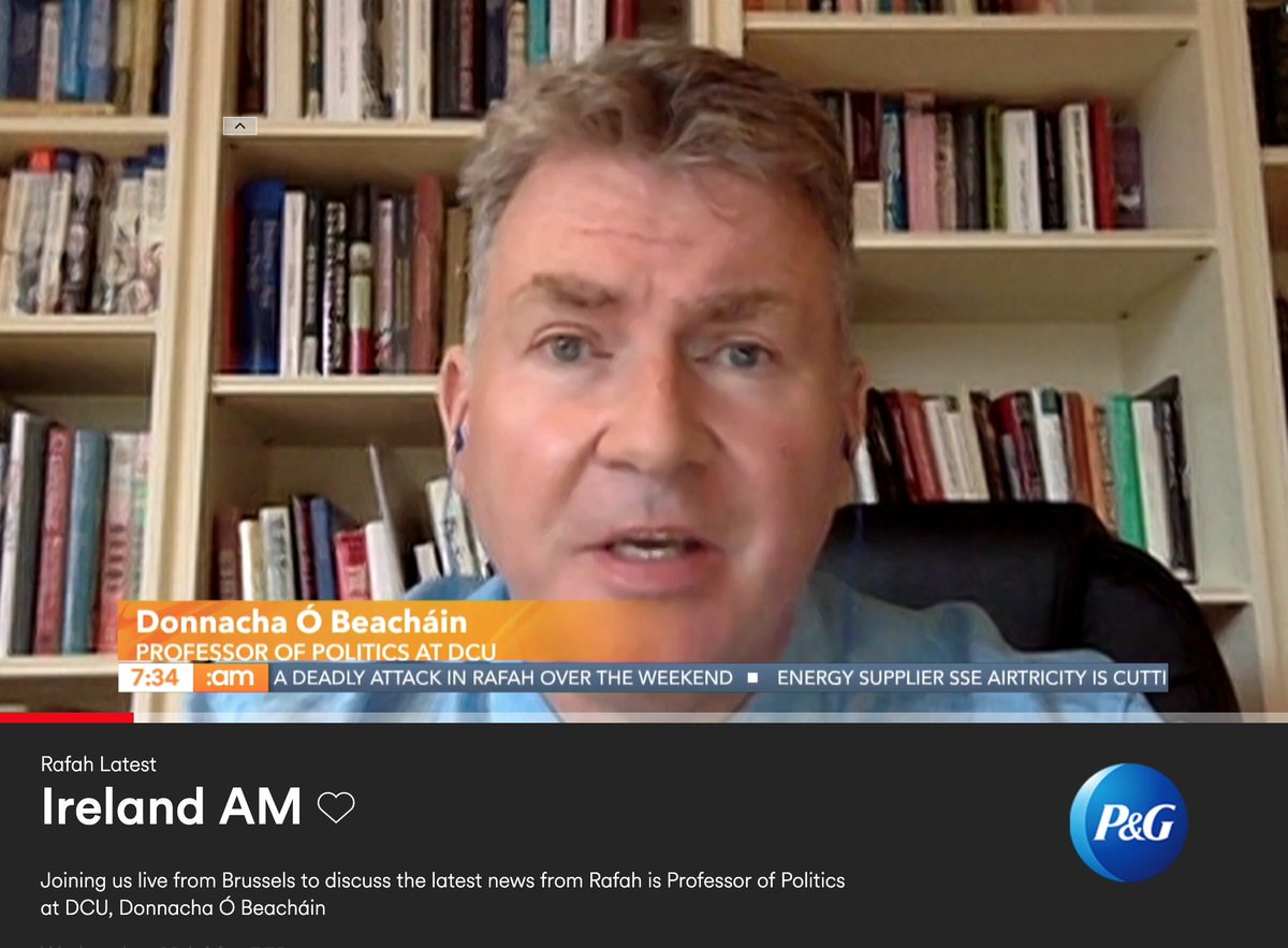 On @IrelandAMVMTV today I spoke about the unwillingness of external actors to stop the carnage in #Gaza The US is ignoring or bullying international courts and refuses to stop the flow of arms to #Israel EU sanctions could be very effective but getting unanimity is challenging