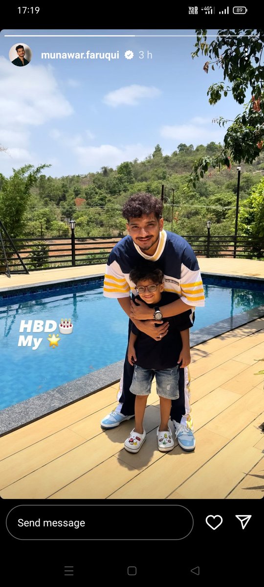 GhoshNirupom's tweet photo. Best picture of the day ❤️🎁✨ Munawar Faruqui with his son Mikael happy birthday 🎂🎈 little cute munawar!! #MunawarFaruqui #MunawarMusic #happybirthdaymikael #MunawarKiJanta #MKJW https://t.co/fCGqgHFlF8