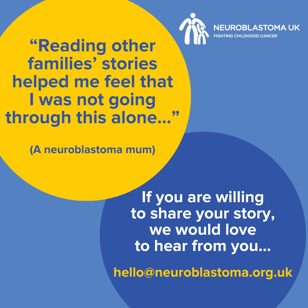 Sharing your family's neuroblastoma story can help others who are going through a similar experience. If you are interested in sharing your story, please get in touch: hello@neuroblastoma.org.uk  
#neuroblastoma #childhoodcancer #childhoodcancerawareness