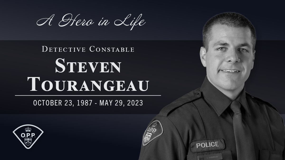 One year ago on May 29, 2023, Detective Constable Steven Tourangeau died in the line of duty. Today, we remember his dedication and life.