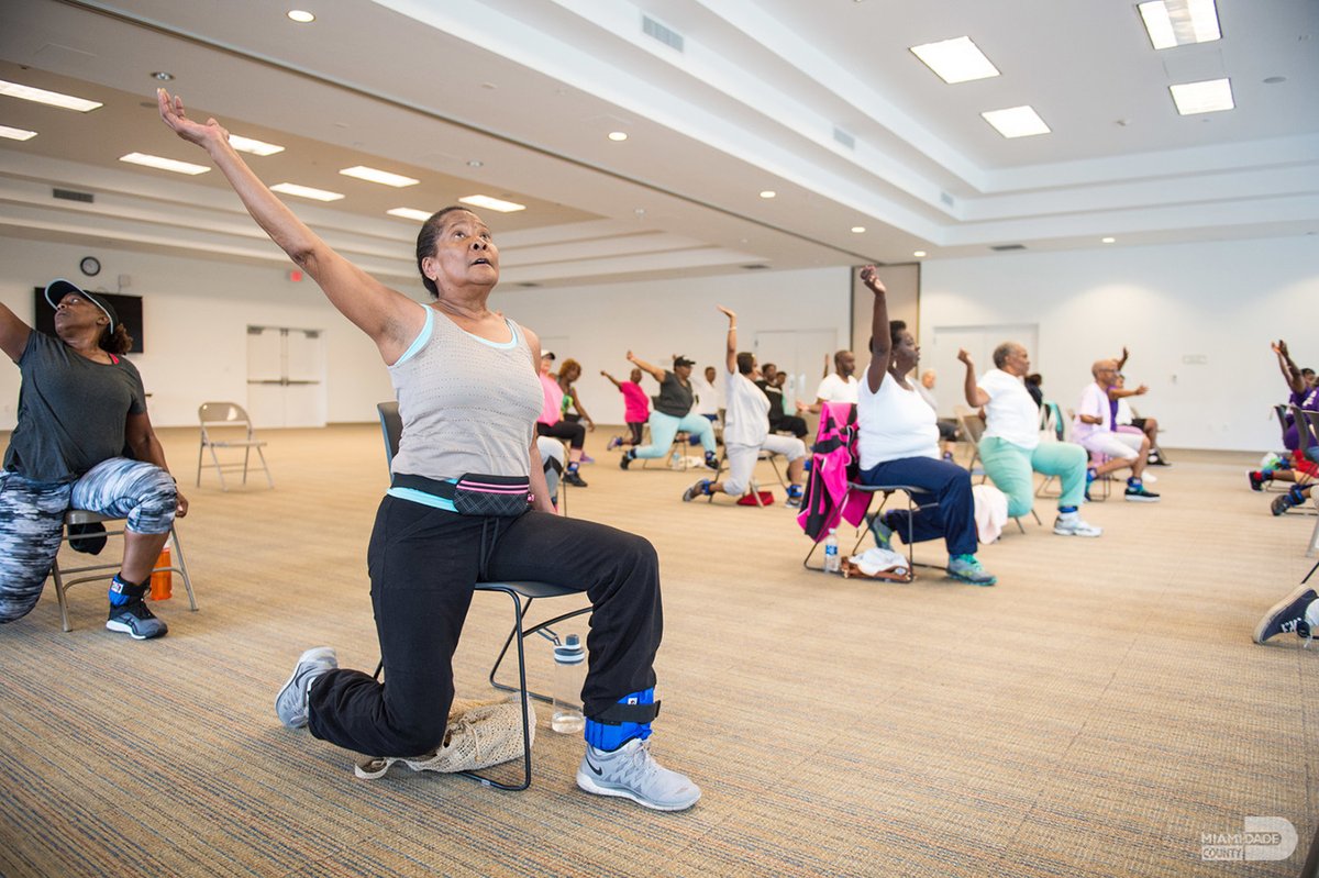 Celebrate National Senior Health and Fitness Day by picking up some weights. #OurCounty offers a variety of programs for adults 55 and older to help keep you feeling your best. Enjoy the benefits of living an active lifestyle. @MiamiDadeParks spr.ly/6011eVRt1