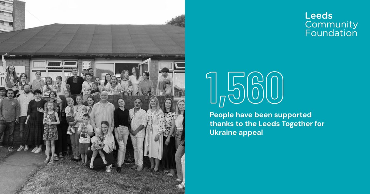 More than 1,560 people have been supported thanks to the Leeds Together for Ukraine appeal. Over £135k was raised and distributed through 10 grants to Community Organisations in Leeds. Read more about the awards and the impact of the funding here 👉 buff.ly/3VbRGQB