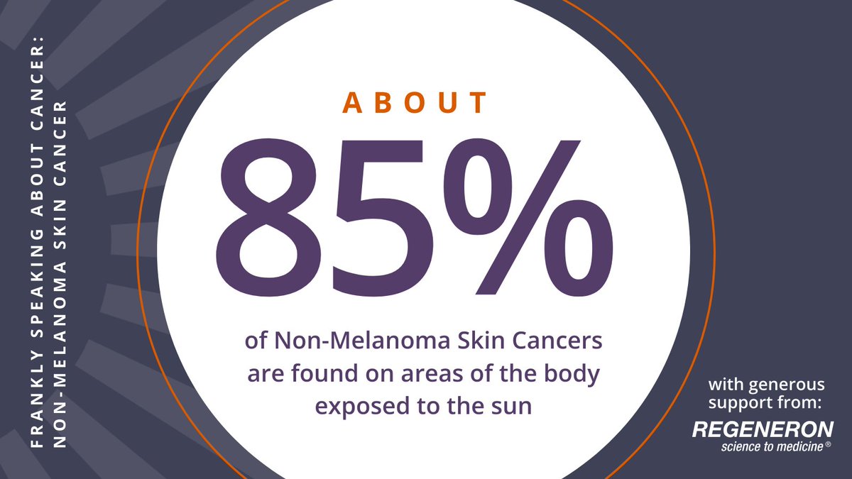 The head, neck, forearms, and hands are the most common places non-melanoma skin cancer is found. Learn more about screening and what you can do at cancersupportcommunity.org/skin-cancer#sy….