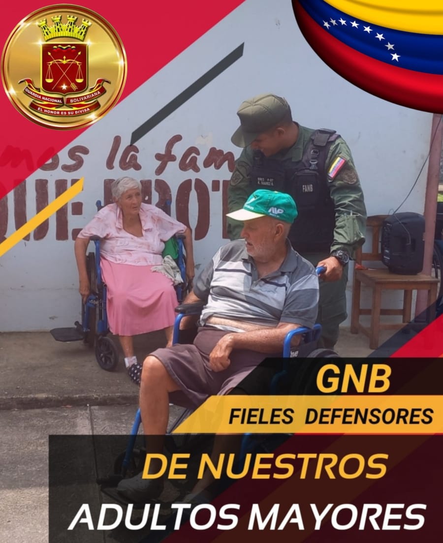 Somos una #FANBFuerzaIndetenible profundamente respetuosa de los Derechos Humanos y basamos nuestro accionar en la Doctrina Bolivariana y Humanista, garantizando todos los derechos de nuestros adultos mayores.