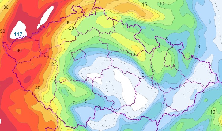 Včera jsme upozorňovali, že se o víkendu na západě Čech možná dočkáme vydatných srážek. Modely zatím svůj názor nijak zásadně nezměnily. Počasí u nás bude ovlivňovat rozsáhlá tlaková níže, ve které se bude tvořit několik center. V sobotu bude jedno z nich přímo nad ČR a pak se