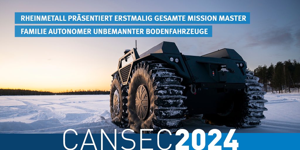 Rheinmetall is set to impress attendees at CANSEC 2024 by showcasing, for the very first time, all three Mission Master uncrewed ground vehicle variants. The Mission Master SP, XT, as well as the very latest addition to the family, the CXT, will all be on display, allowing