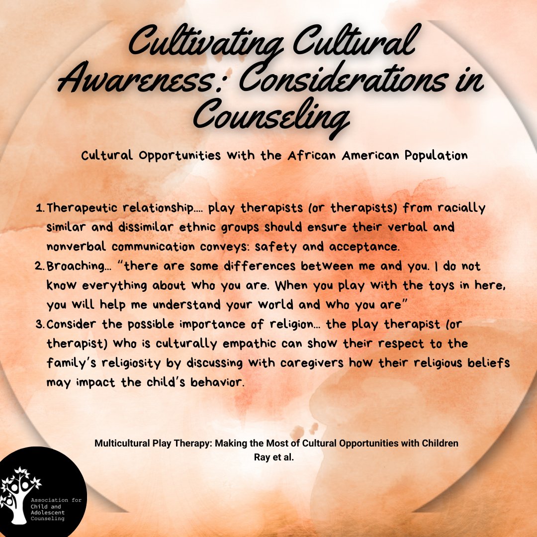 #culturalawareness #acac #childtherapy #schoolcounseling