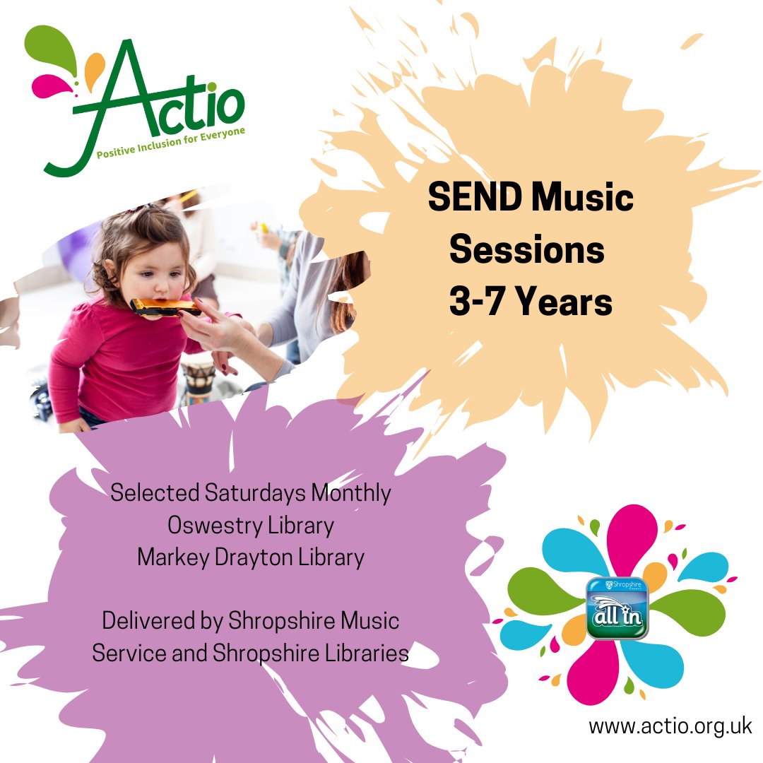 For children aged 5 and under, we have a range of activities they can enjoy with an All In Membership. These activities are designed to provide an opportunity to try new skills and make new friends.
#SEND #InclusiveCommunities #AllinShortBreaks