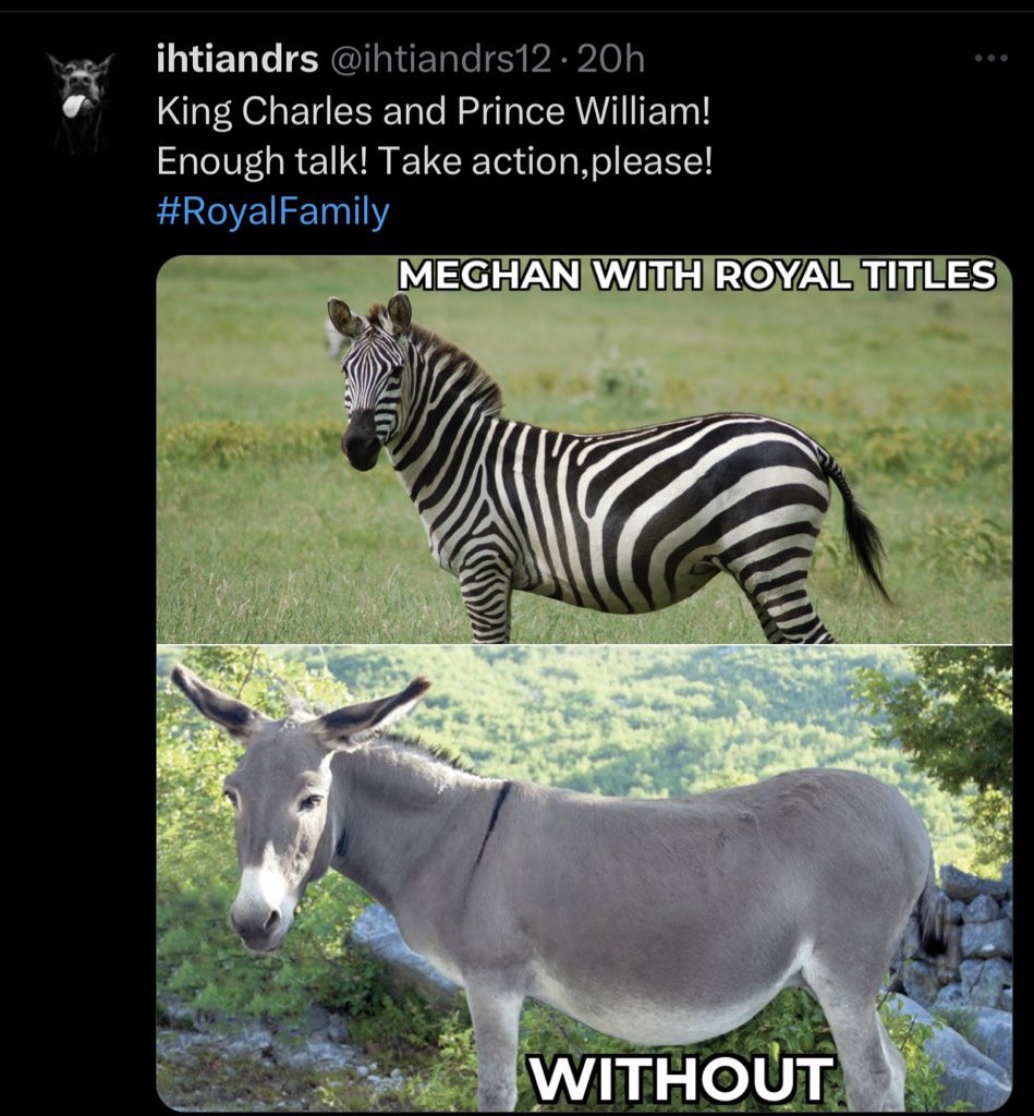 HeidiDundas_'s tweet photo. @ejeanedwards I would have a face like smacked arse if I had to spend time with Meghan 

#HarryAndMeghanAreNotRoyal 
#MeghanIsNothingWithoutTitles 
#MeghanMarkleLies
#StepDownHarry https://t.co/MHD9wrkKnl