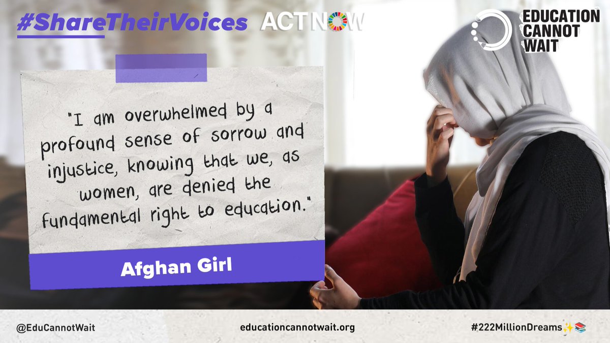 ✨@EduCannotWait's #ShareTheirVoices campaign is calling on donors to increase funding for the 226m crisis-impacted children who urgently need education support. Let's #ActNow so all crisis-affected children have access to #QualityEducation! 👉 ow.ly/tk4A50RSnqA