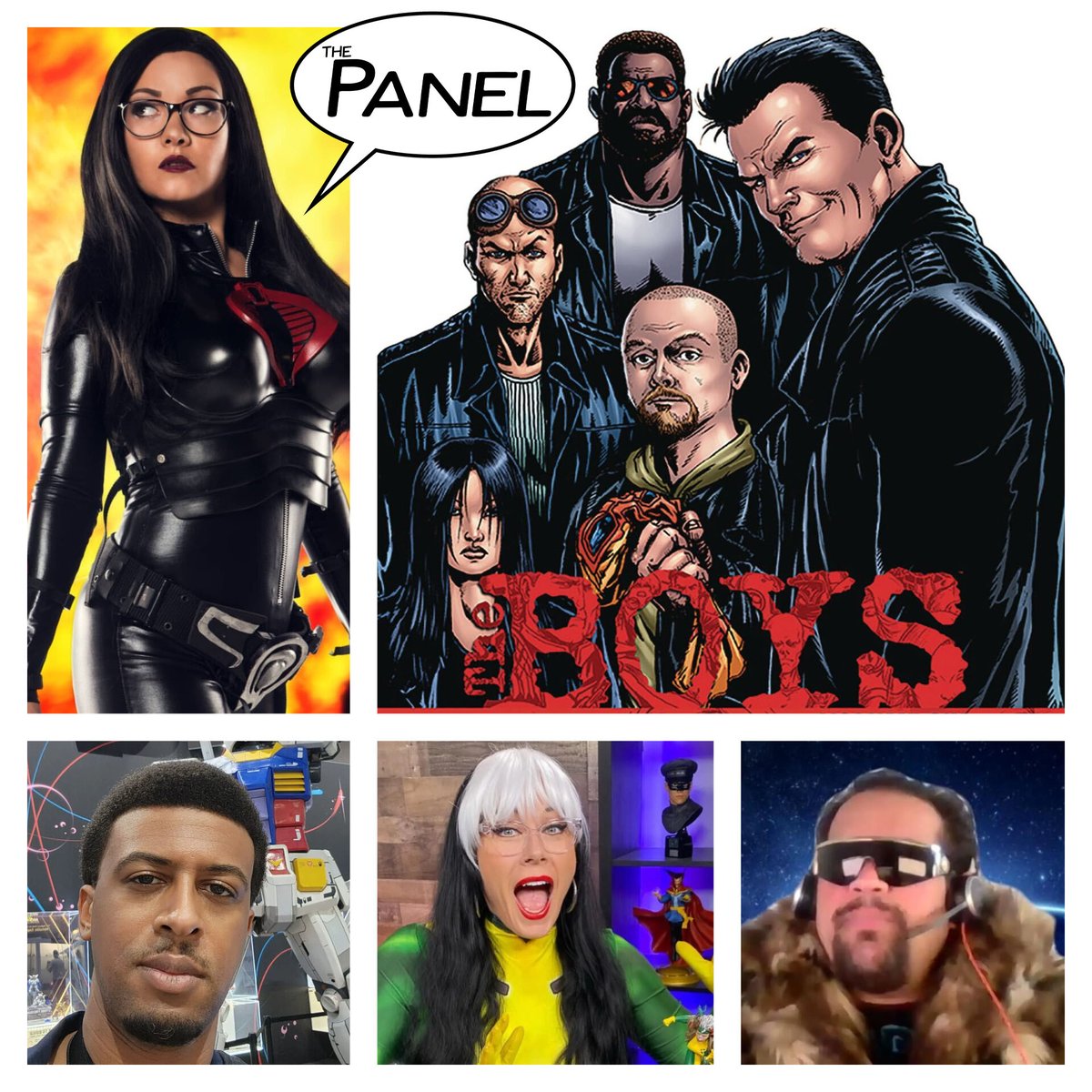 FRIDAY! Join @AniMiaOfficial @CannonDollX @3BlackGeeks's Chris Powell, and @ACTIONAGOGO for a very emotional episode of THE PANEL... We're going to read @DynamiteComics's THE BOYS for the first time! Hold on to your butts! 3pm ET on YouTube:: youtube.com/watch?v=Jw-aAr…