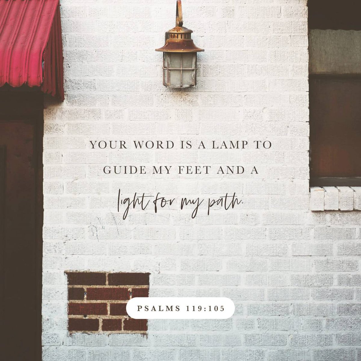 Psalm 119:105 ESV
Your word is a lamp to my feet and a light to my path.

bible.com/bible/59/psa.1…
#BibleVerse #VerseOfTheDay #WorshpLifestyle #WorshipLifestyle