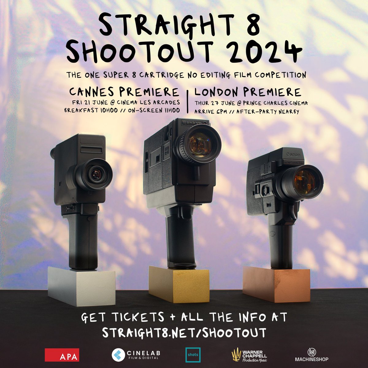 🏁 STRAIGHT 8 SHOOTOUT 2024 HAS BEGUN! 🏁
the race is on for creative companies to make a film within one super 8 cartridge + no editing / post-production. <a href="/affectsound_us/">Affect Sound</a> is 1 of them. 

check them out &amp; get tix to premieres in cannes and london! more at straight8.net/shootout