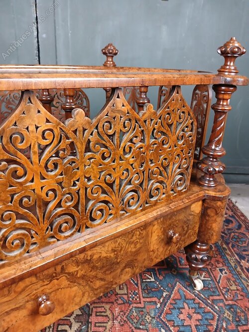 For sale on Antiques Atlas is this Large Scale Gothic Walnut Canterbury. antiques-atlas.com/antique/large_… From Michael Allcroft Antiques #antiques #antique #antiquefurniture #antiquecanterbury #magazinerack #antiquemagazinerack