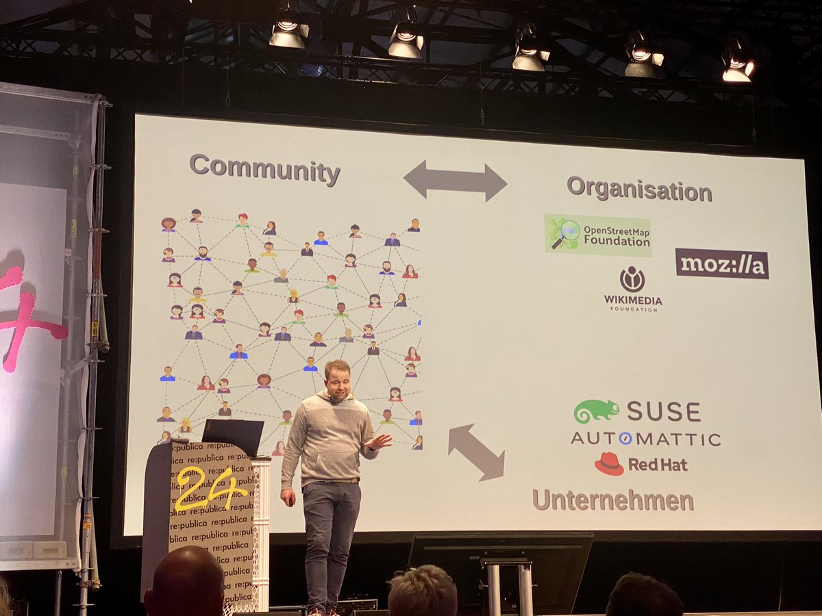 KerstinKitzmann's tweet photo. Treiber der digitalen Gegenwelt - für ein freieres Internet - sind Communities , Organisationen, einige Unternehmen, die die Projekte fördern, ohne die Nutzerdaten zu vermarkten,  sowie Privatpersonen/“Gurus” #rp24 🙏🏼 @stefanmey https://t.co/B1p1XkBfiK