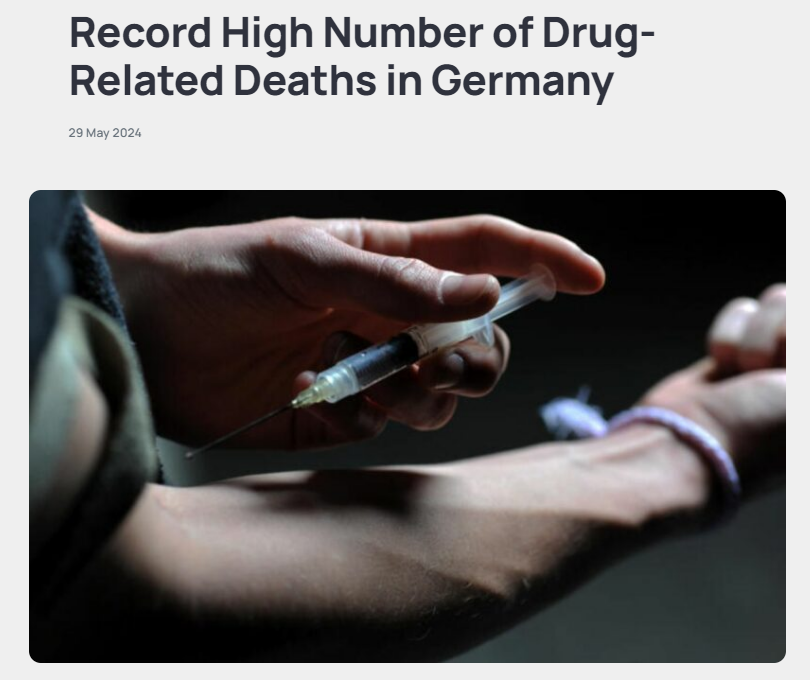 🇩🇪Record High Number of Drug-Related Deaths in Germany
#Germany #drugs #drugabuse #healthcare #drugepidemic 
attentivemedia.pl/2024/05/29/opi…